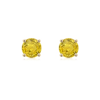 Round AAA Yellow Sapphire