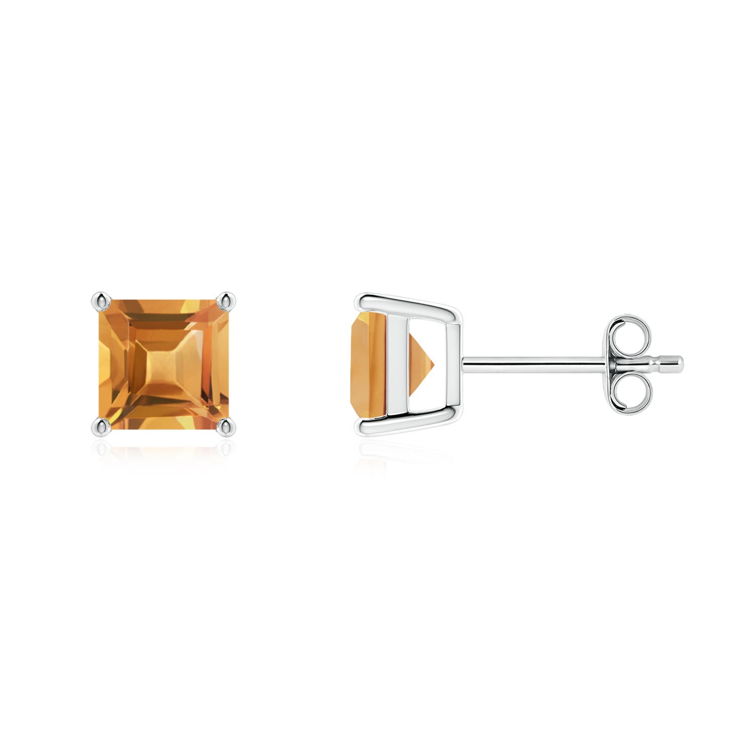 A - Citrine / 2 CT / 14 KT White Gold