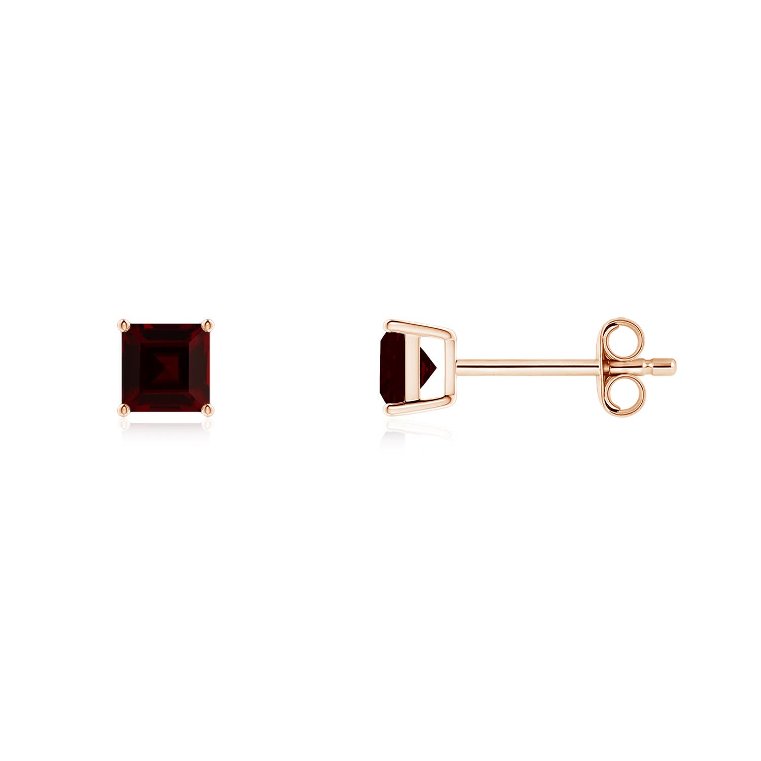 A - Garnet / 0.7 CT / 14 KT Rose Gold