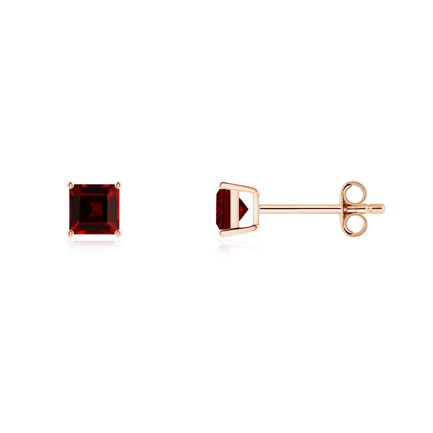 AAAA - Garnet / 0.7 CT / 14 KT Rose Gold