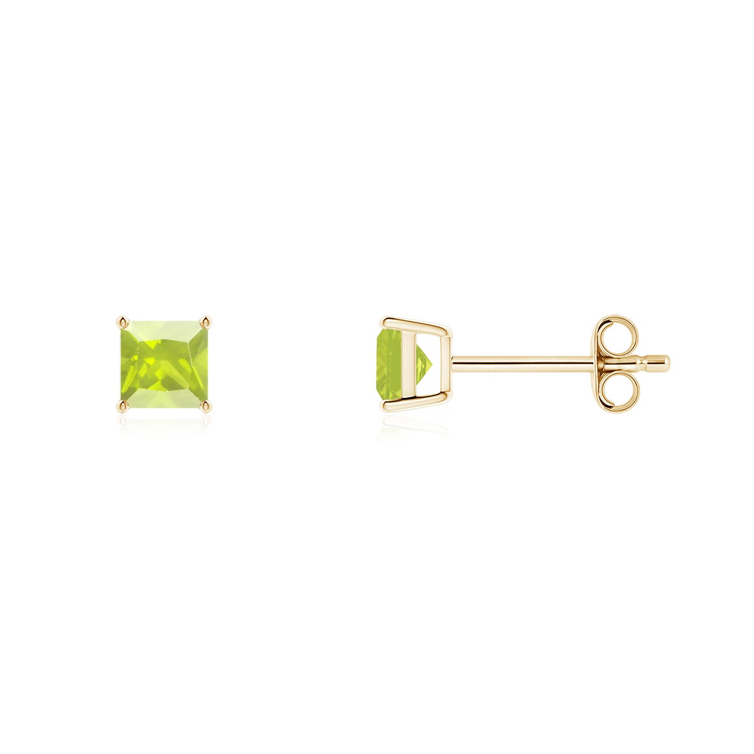 A - Peridot / 0.6 CT / 14 KT Yellow Gold