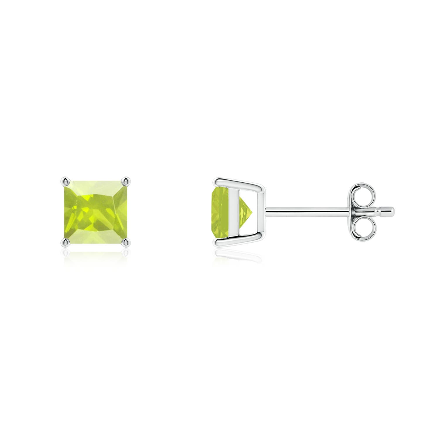 A - Peridot / 1.3 CT / 14 KT White Gold