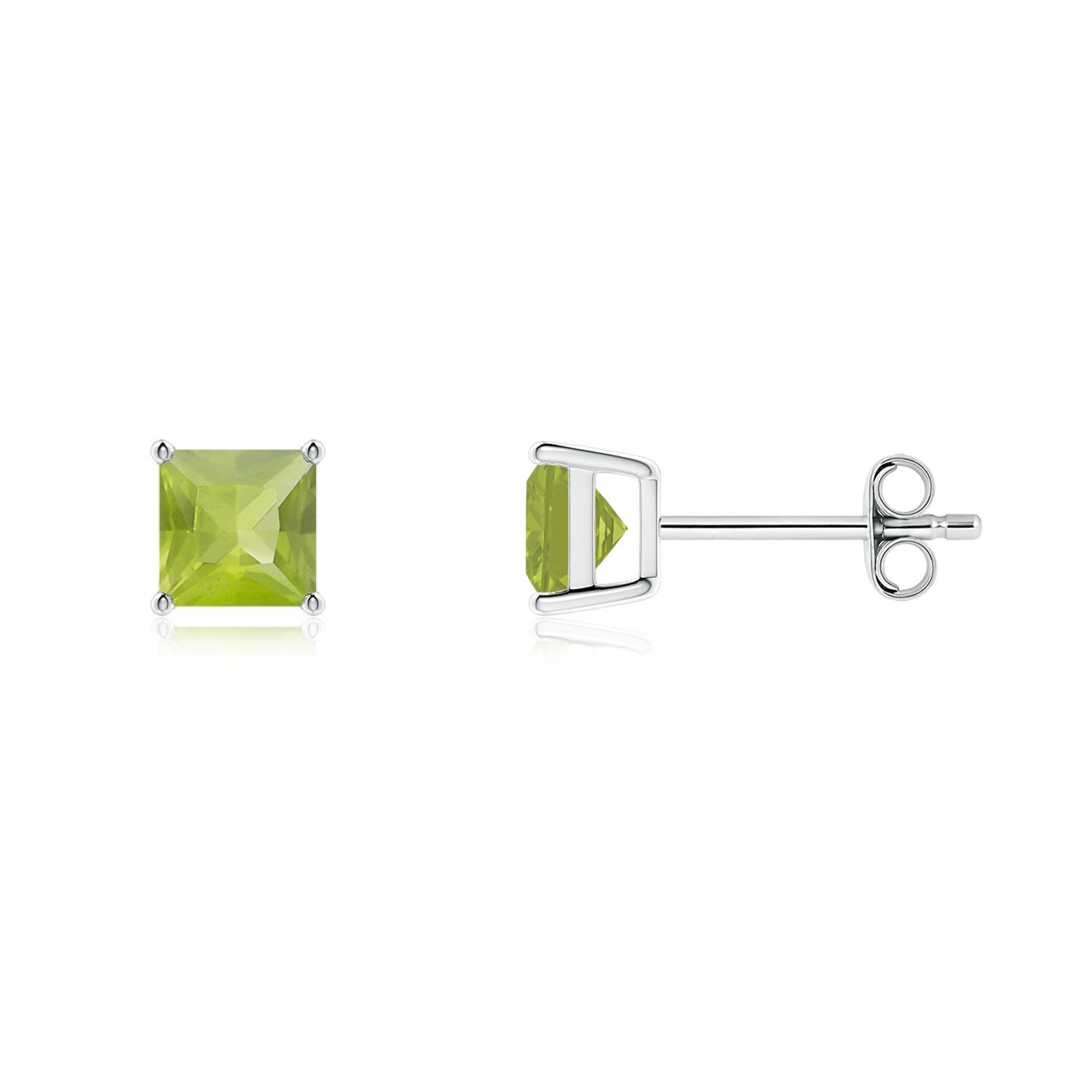 AA - Peridot / 1.3 CT / 14 KT White Gold