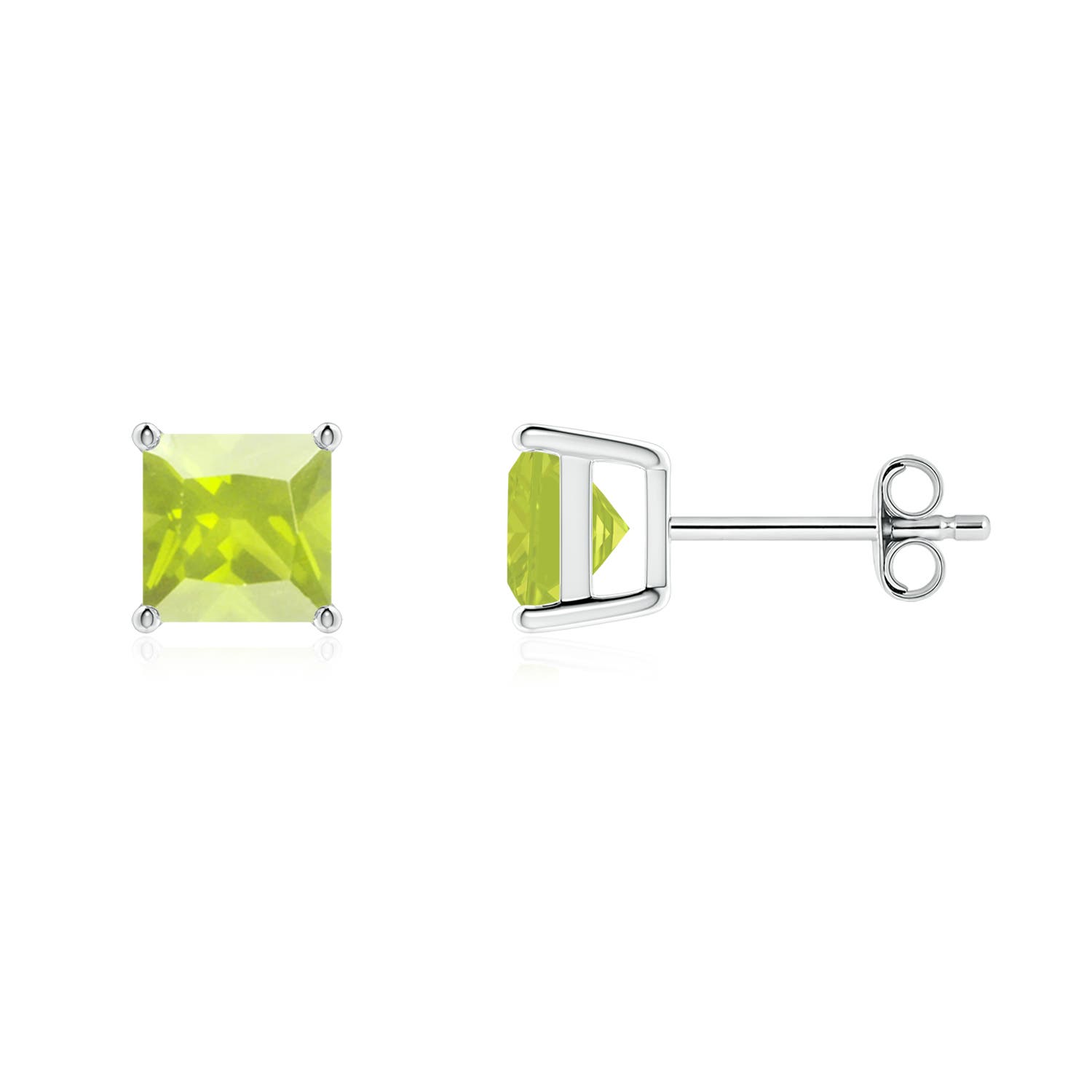 A - Peridot / 2.2 CT / 14 KT White Gold