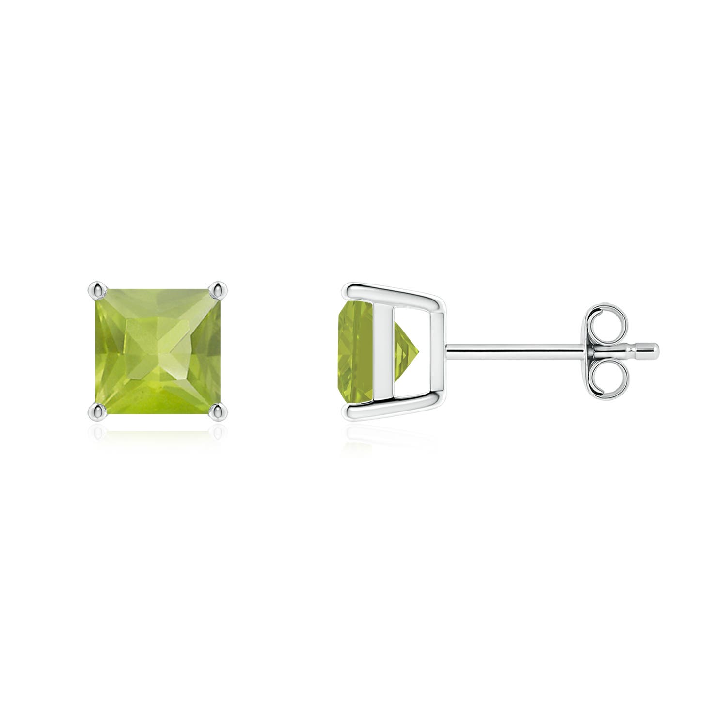 AA - Peridot / 2.2 CT / 14 KT White Gold