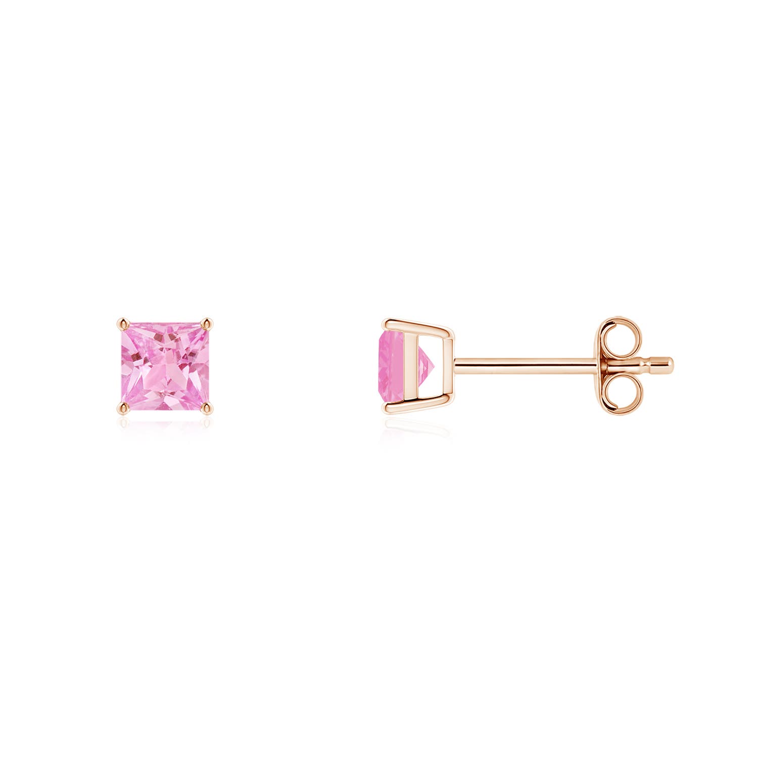 A - Pink Sapphire / 0.8 CT / 14 KT Rose Gold