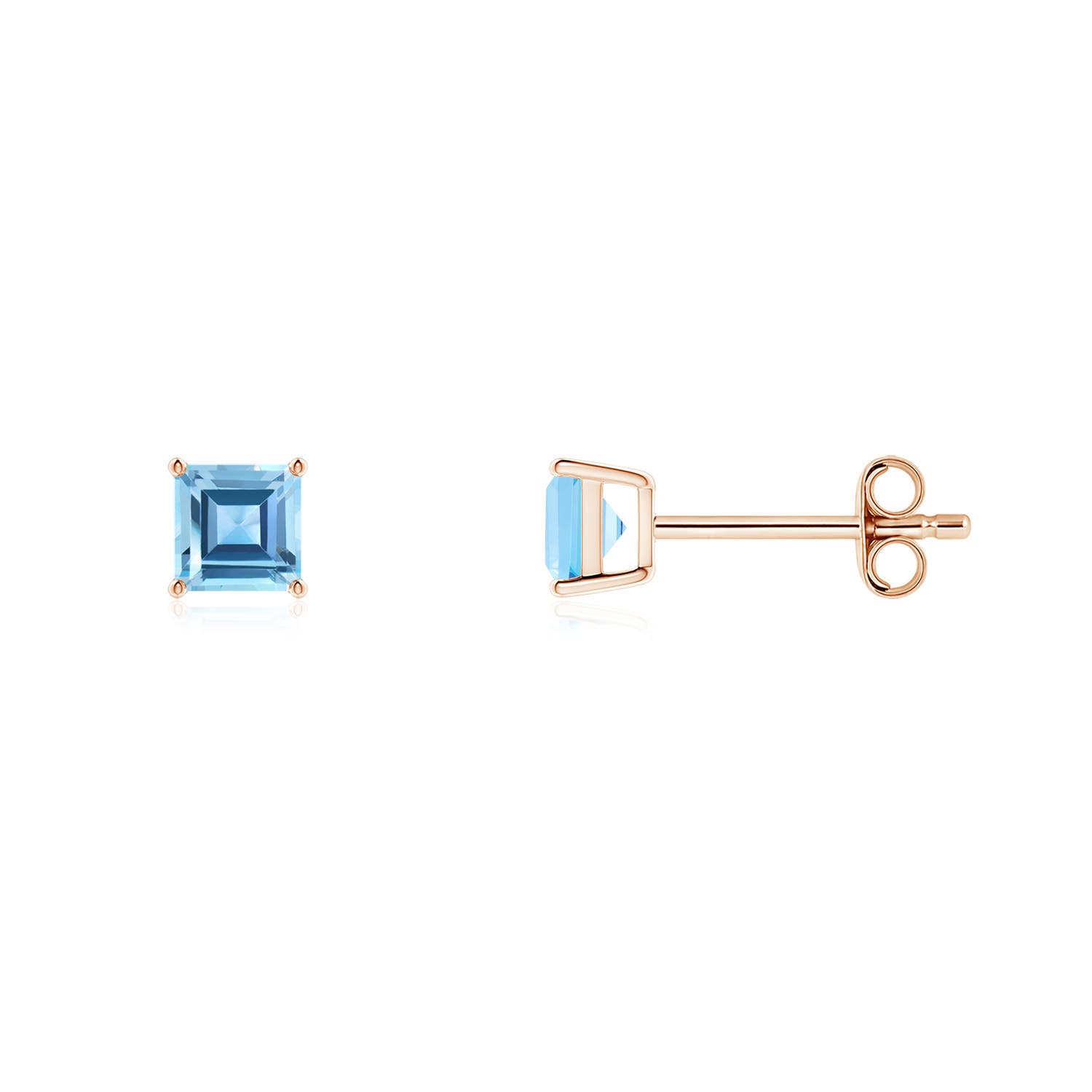 AA - Swiss Blue Topaz / 0.88 CT / 14 KT Rose Gold