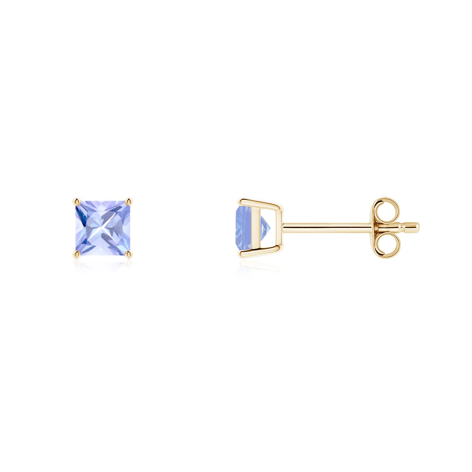 A - Tanzanite / 0.7 CT / 14 KT Yellow Gold