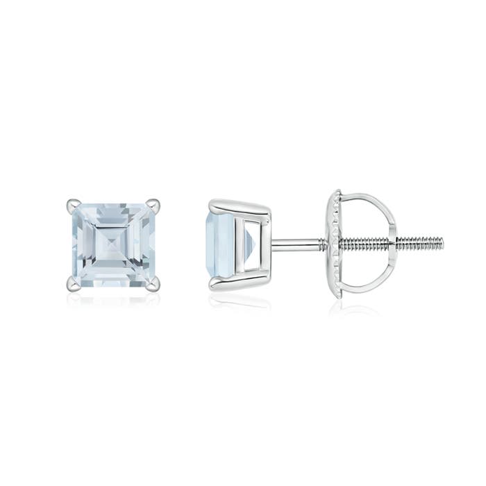 A - Aquamarine / 1.1 CT / 14 KT White Gold