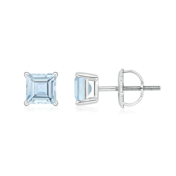 AA - Aquamarine / 1.1 CT / 14 KT White Gold