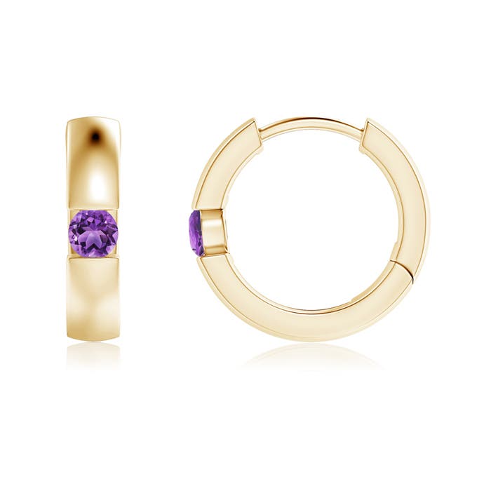 AA - Amethyst / 0.12 CT / 14 KT Yellow Gold