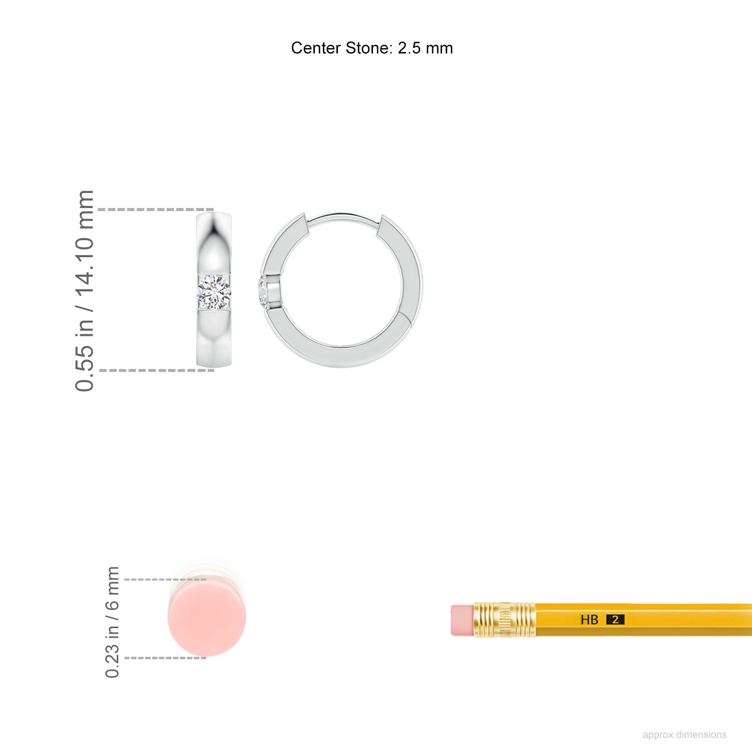 HSI2 / 0.14 CT / 14 KT White Gold