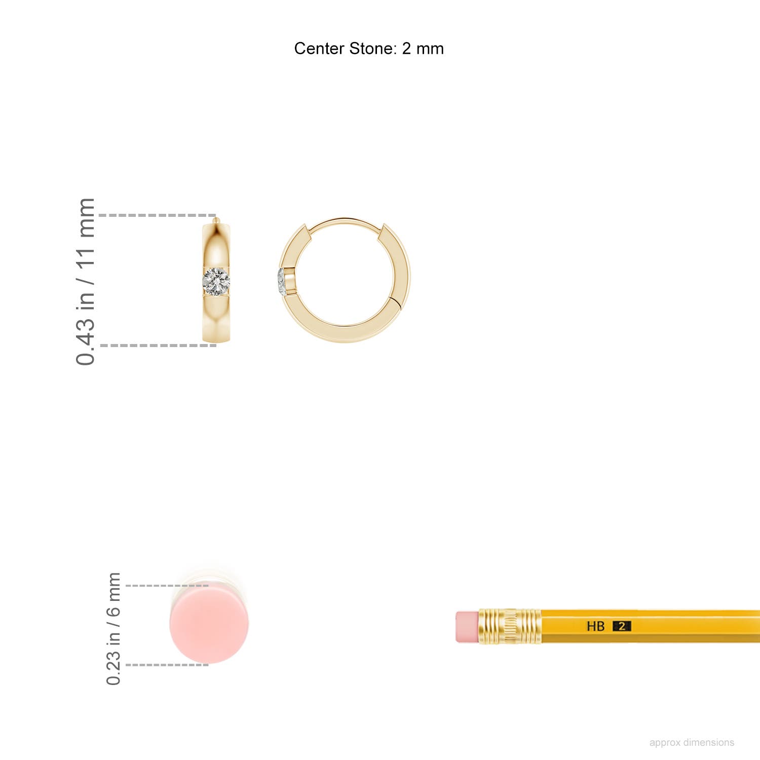 KI3 / 0.07 CT / 14 KT Yellow Gold