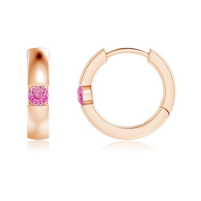 AA - Pink Sapphire / 0.17 CT / 14 KT Rose Gold