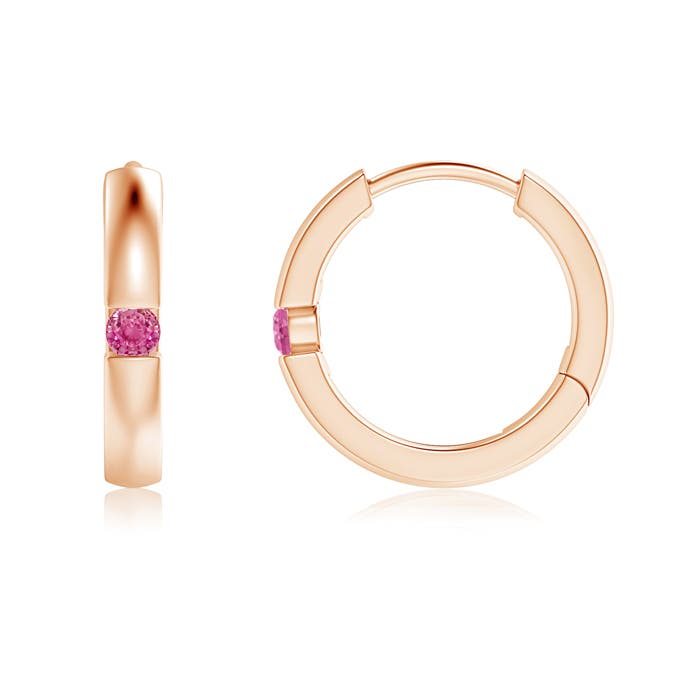 AAA - Pink Sapphire / 0.08 CT / 14 KT Rose Gold