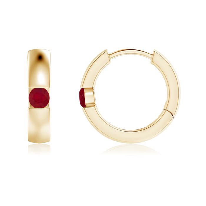 AA - Ruby / 0.18 CT / 14 KT Yellow Gold