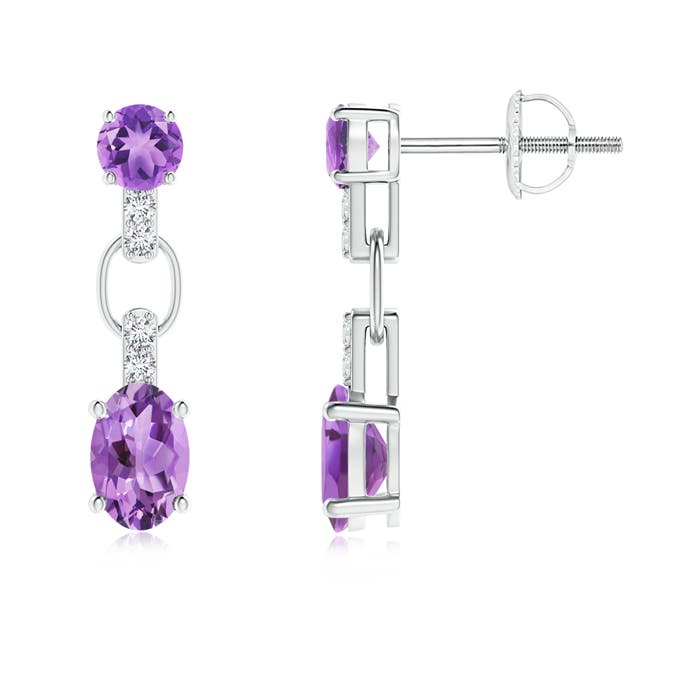 A - Amethyst / 1.18 CT / 14 KT White Gold