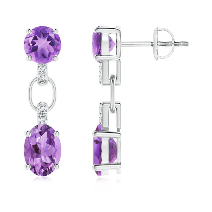 A - Amethyst / 2.38 CT / 14 KT White Gold