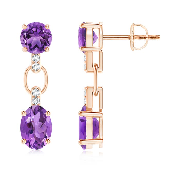 AA - Amethyst / 2.38 CT / 14 KT Rose Gold