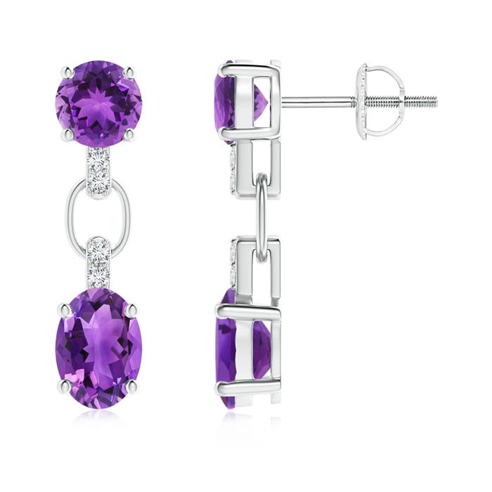 AAA - Amethyst / 2.38 CT / 14 KT White Gold