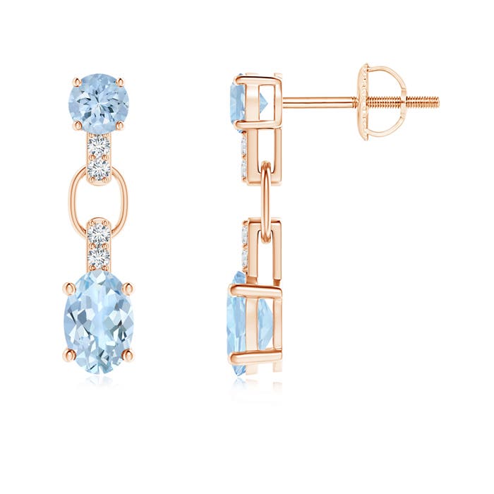 AA - Aquamarine / 1.16 CT / 14 KT Rose Gold