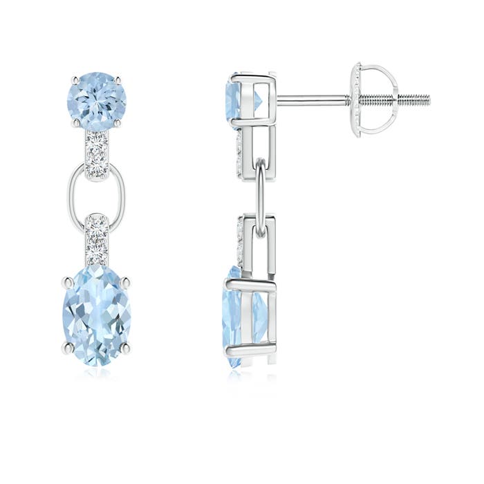 AA - Aquamarine / 1.16 CT / 14 KT White Gold