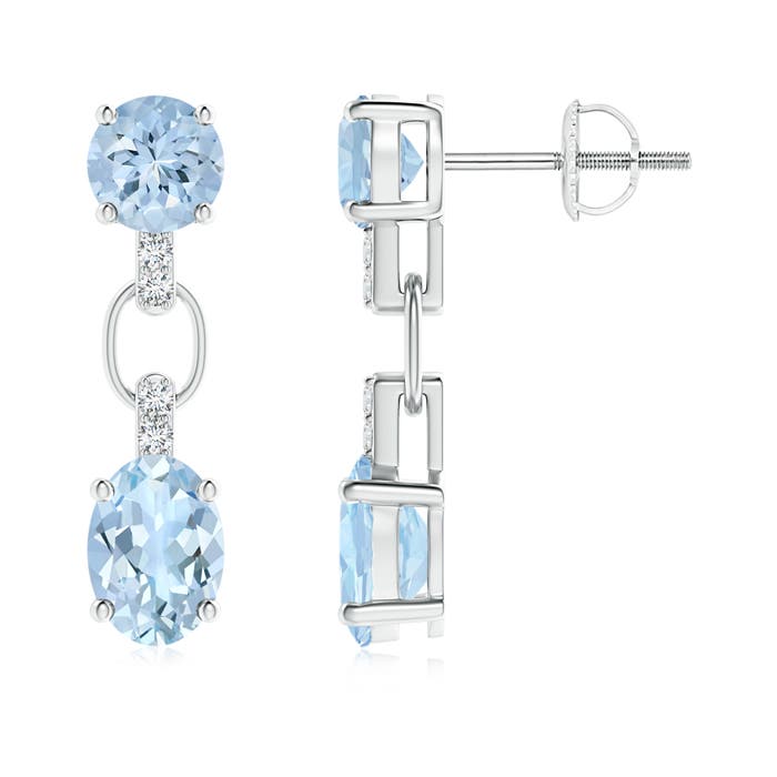 AA - Aquamarine / 2.08 CT / 14 KT White Gold