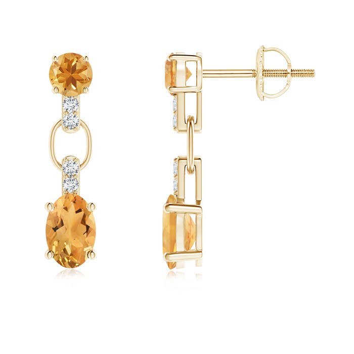 A - Citrine / 1.18 CT / 14 KT Yellow Gold