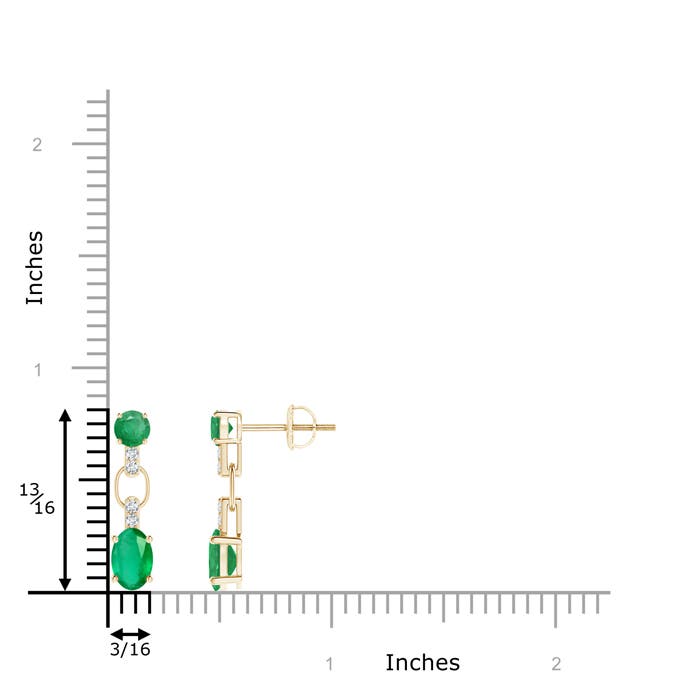 A - Emerald / 1.16 CT / 14 KT Yellow Gold