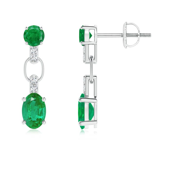 AA - Emerald / 1.16 CT / 14 KT White Gold