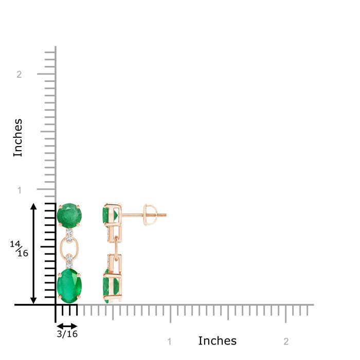 A - Emerald / 2.3 CT / 14 KT Rose Gold