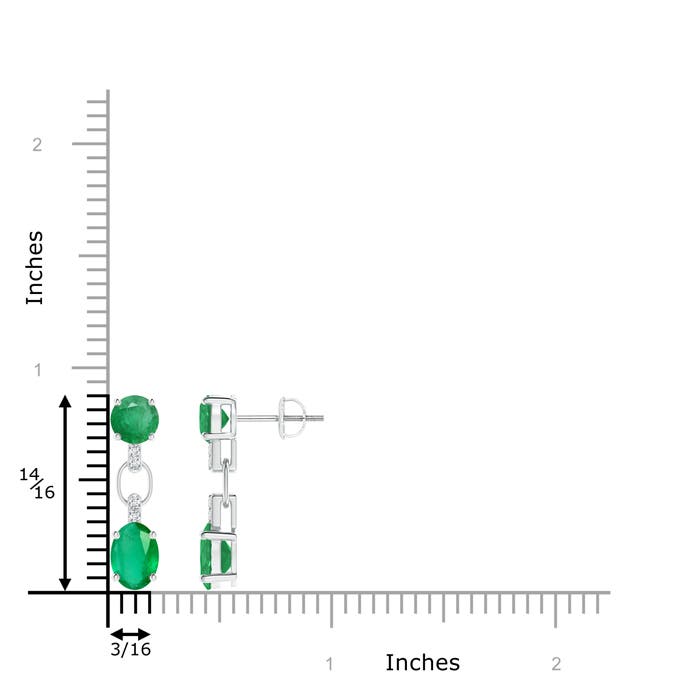 A - Emerald / 2.3 CT / 14 KT White Gold