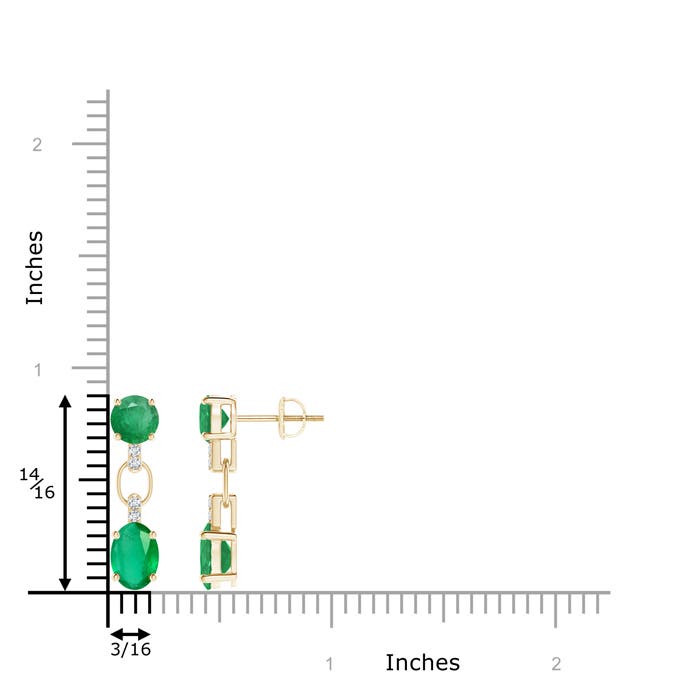 A - Emerald / 2.3 CT / 14 KT Yellow Gold