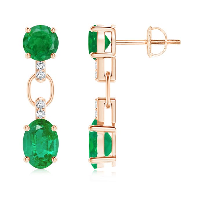 AA - Emerald / 2.3 CT / 14 KT Rose Gold