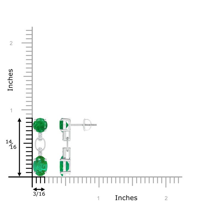 AA - Emerald / 2.3 CT / 14 KT White Gold