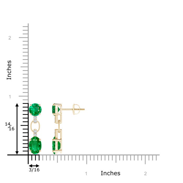 AAA - Emerald / 2.3 CT / 14 KT Yellow Gold