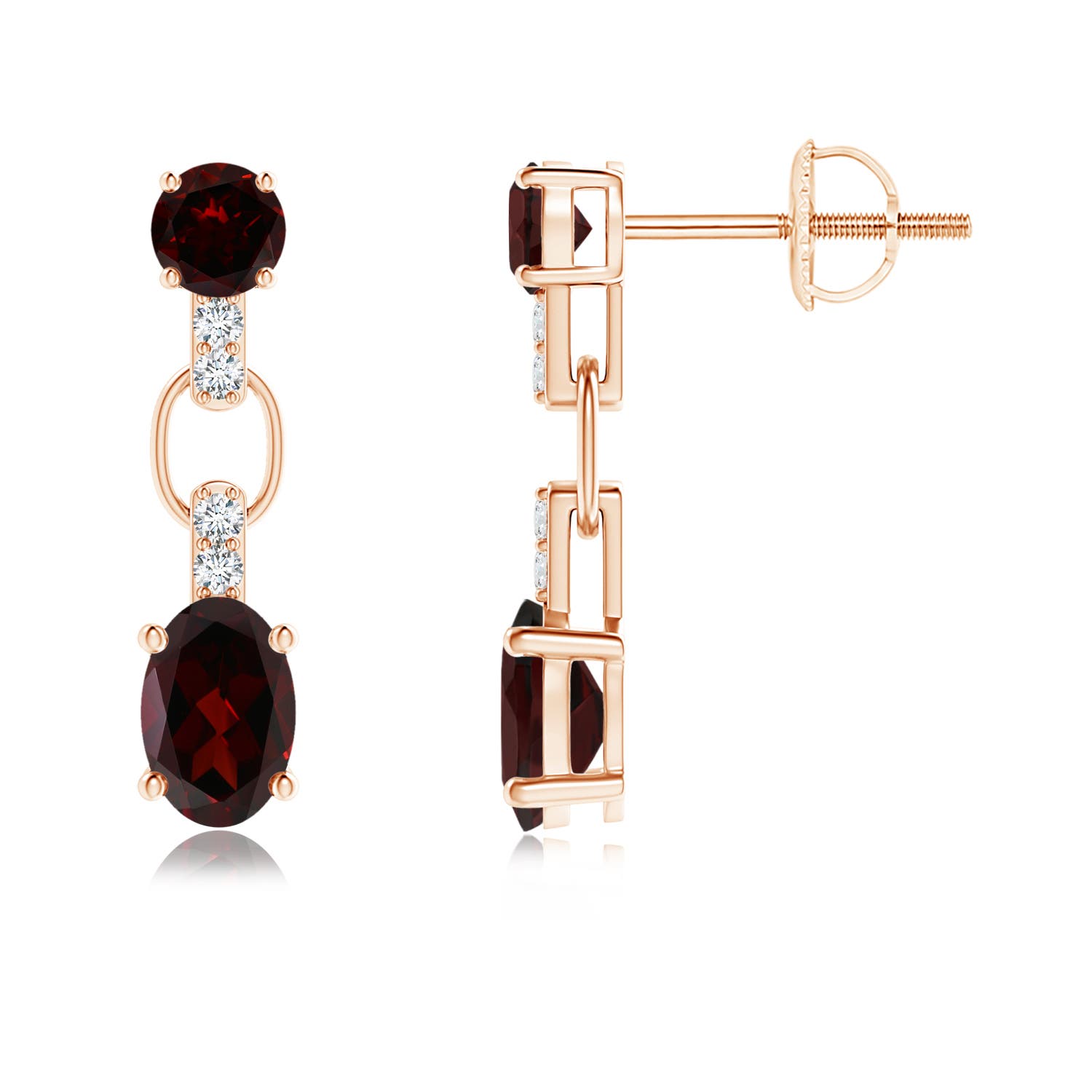 A - Garnet / 1.56 CT / 14 KT Rose Gold