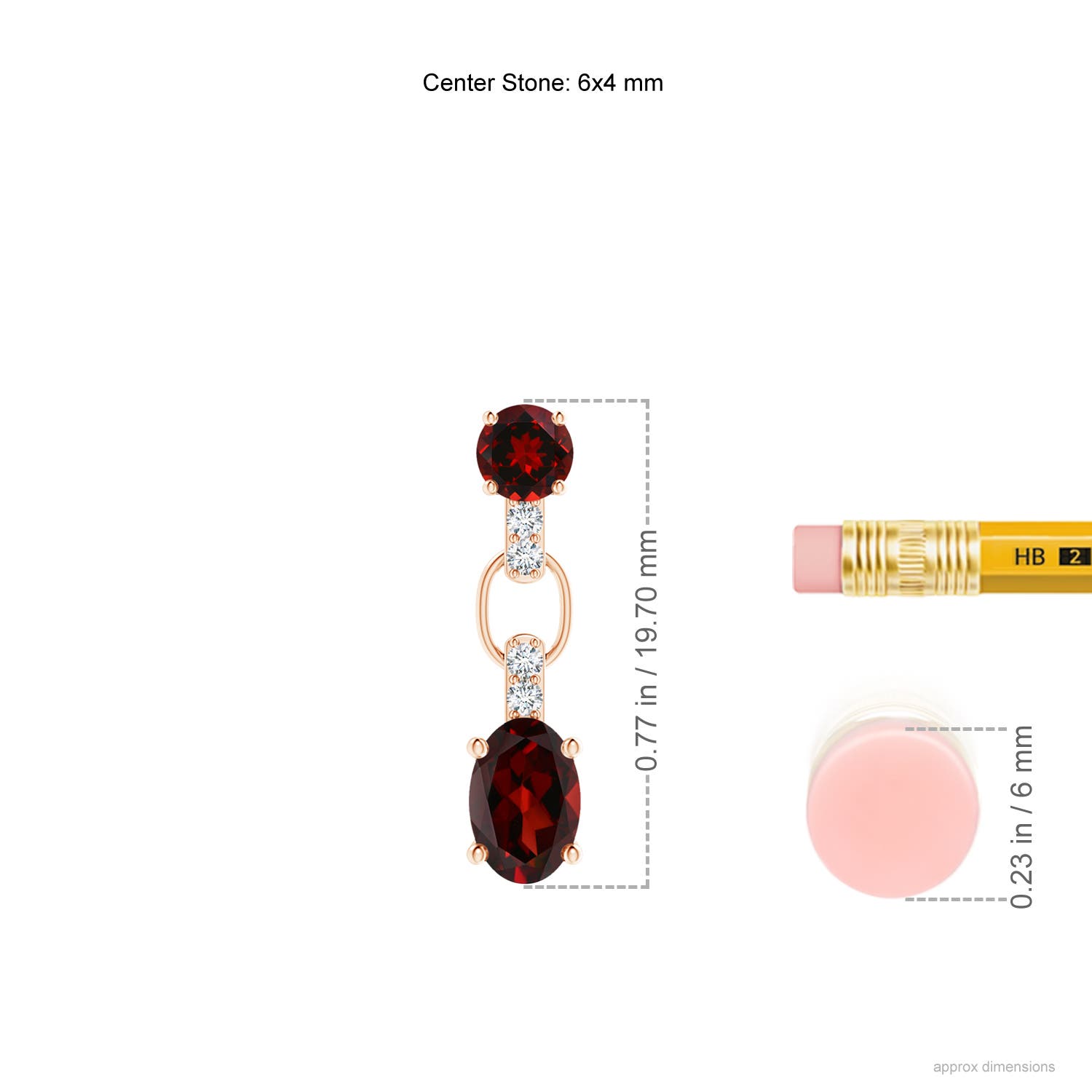 AAA - Garnet / 1.56 CT / 14 KT Rose Gold