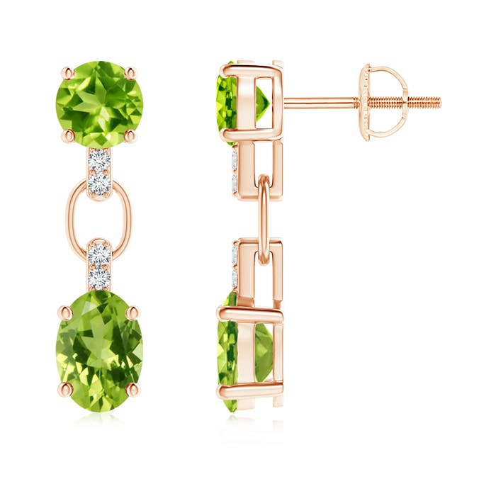 AAA - Peridot / 2.88 CT / 14 KT Rose Gold