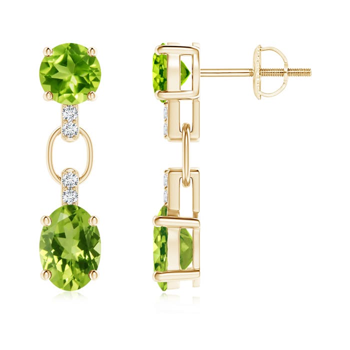 AAA - Peridot / 2.88 CT / 14 KT Yellow Gold