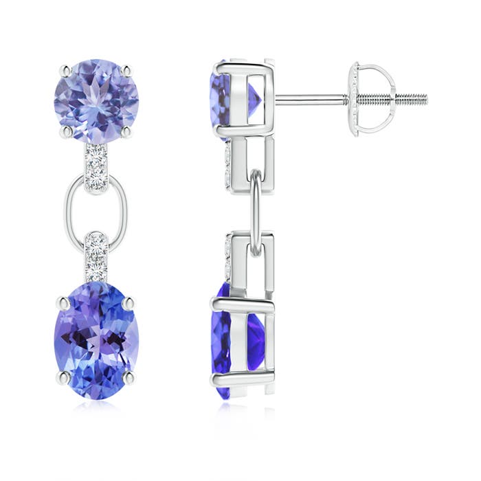 AA - Tanzanite / 2.68 CT / 14 KT White Gold