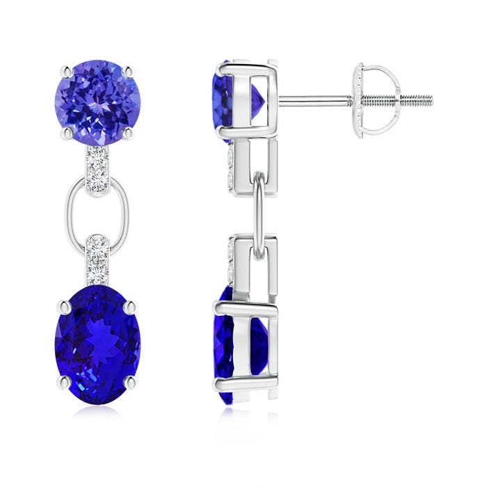 AAAA - Tanzanite / 2.68 CT / 14 KT White Gold