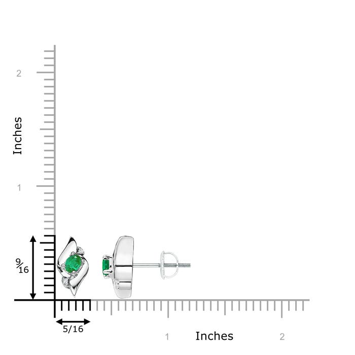 AA - Emerald / 0.26 CT / 14 KT White Gold