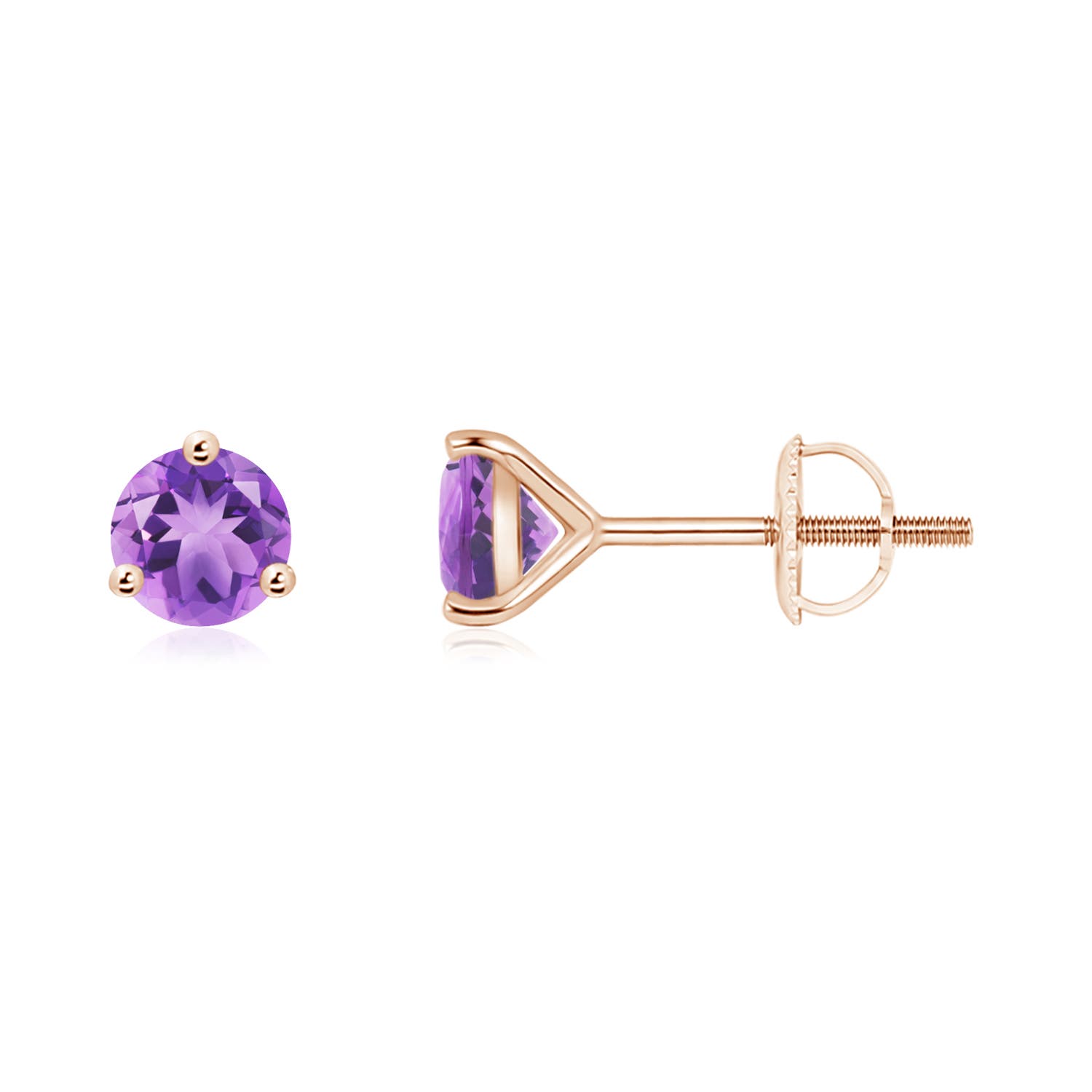 A - Amethyst / 0.9 CT / 14 KT Rose Gold