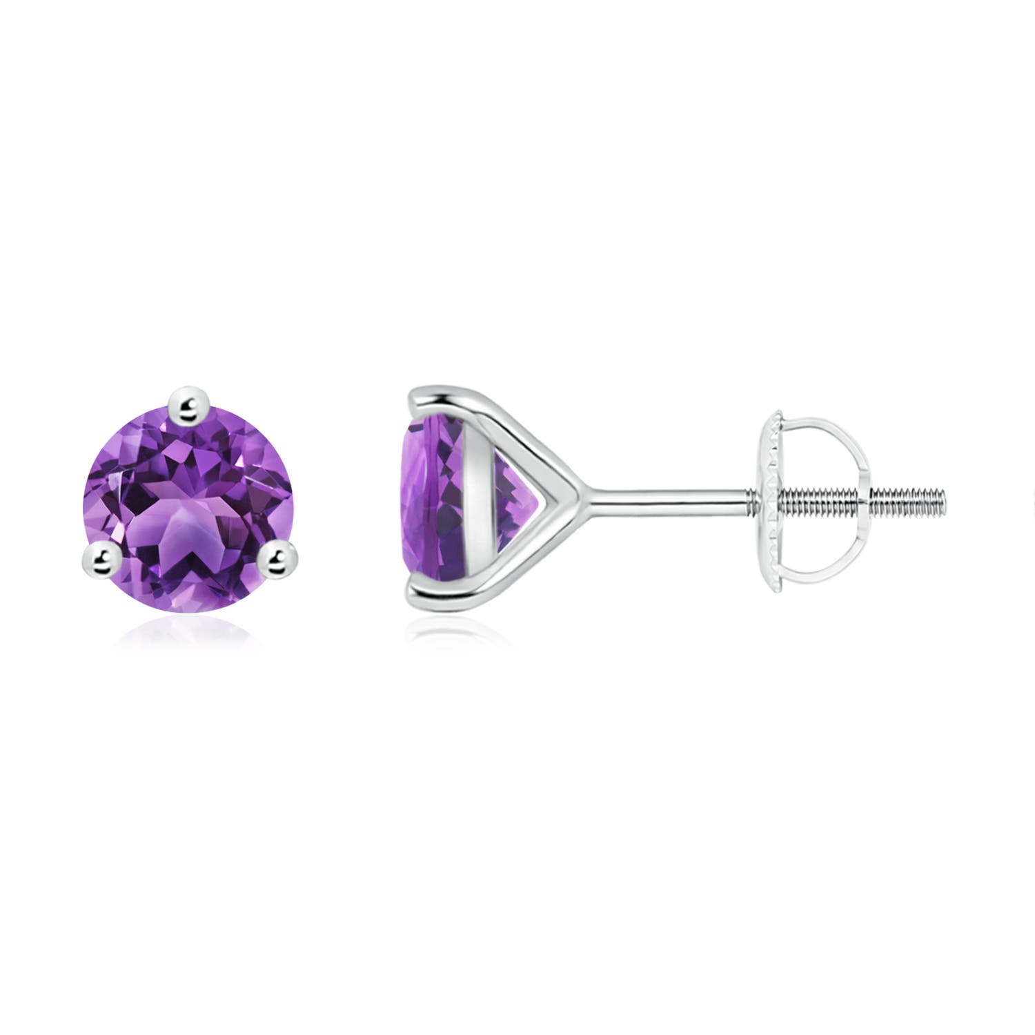 AA - Amethyst / 1.6 CT / 14 KT White Gold