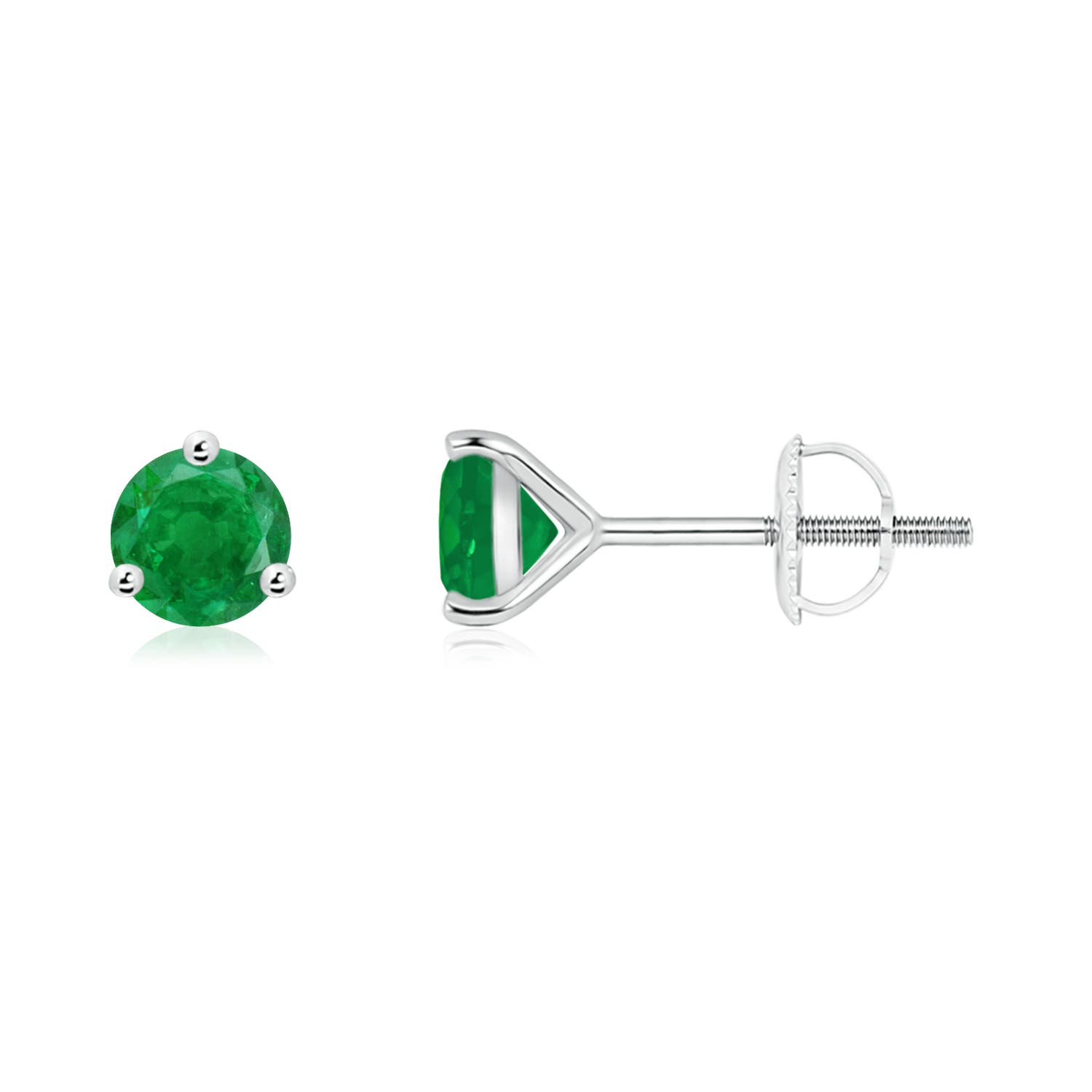 AA - Emerald / 0.9 CT / 14 KT White Gold