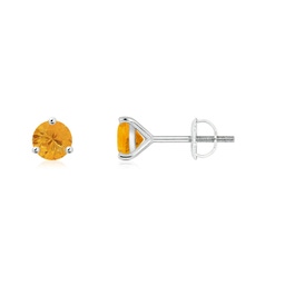 Earrings White Gold Fire Opal Earrings