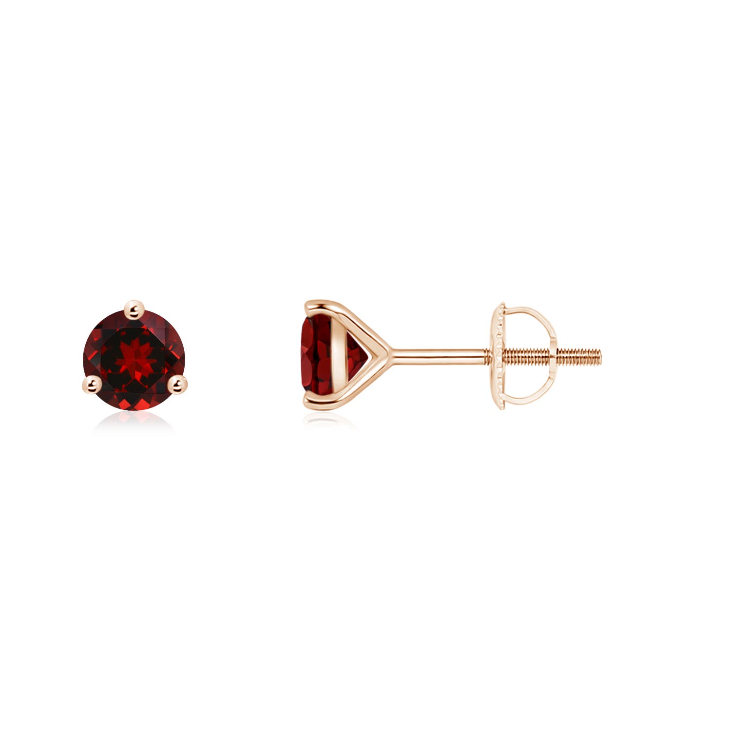 AAAA - Garnet / 0.66 CT / 14 KT Rose Gold