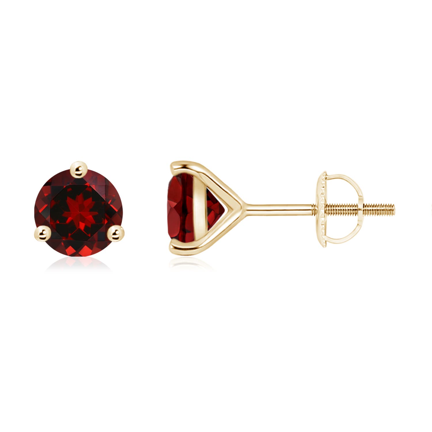 AAAA - Garnet / 2 CT / 14 KT Yellow Gold