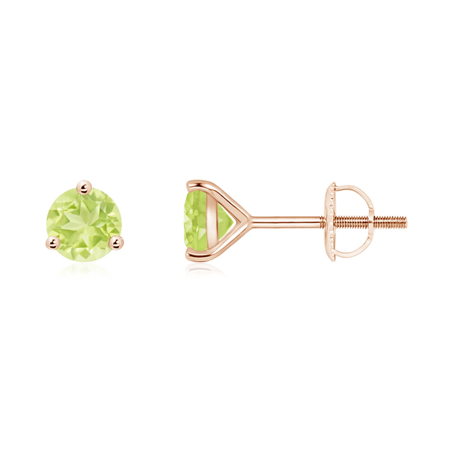 A - Peridot / 1.1 CT / 14 KT Rose Gold